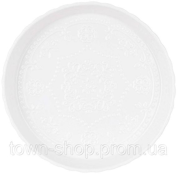Форма для выпечки фарфоровая "White City Кружево" Ø26х5см, круглая BD-988-445