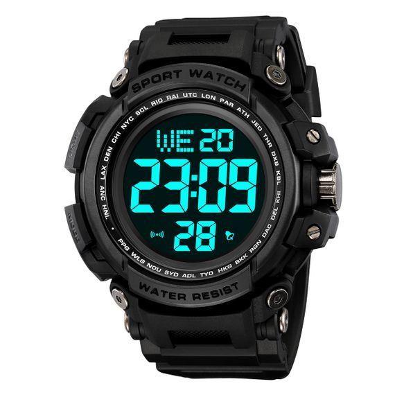 Спортивний чоловічий годинник Skmei 2422BK Black | Зображення 1