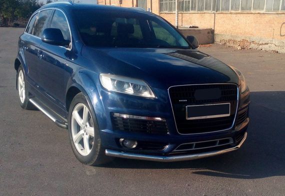 Передній захист ST008 (нерж.) d70 для Ауди Q7 2005-2015 рр | Зображення 2
