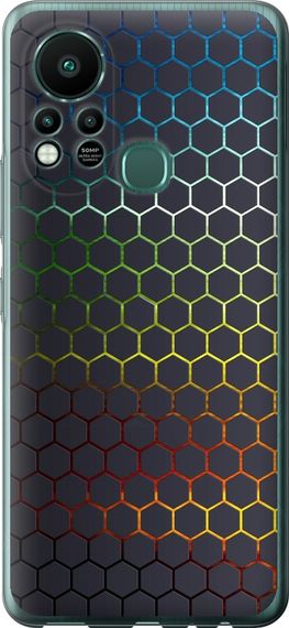 Чехол на Infinix Hot 11S Переливающиеся соты "498u-2757-17620"