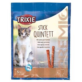 Ласощі для котів Trixie Premio Stick Quintett з ягнятком та індичкою 5 шт х 5 гр