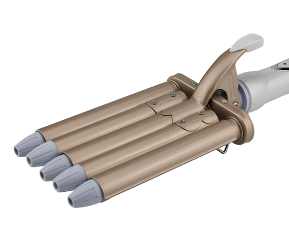 Плойка для волос на 5 волн с керамическим покрытием Geemy GM-2932 белая 45W (GM-2932_400) | Зображення 6