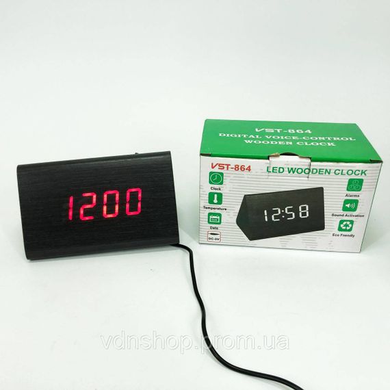 Електронний годинник з функцією підсвічування VST-864, Настільний годинник з підсвічуванням BH-38 | Зображення 5