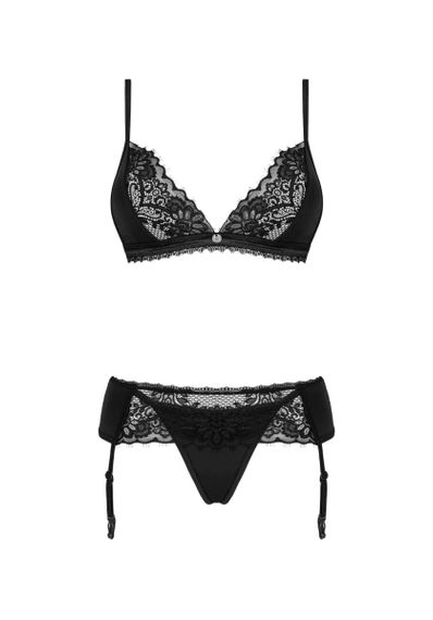 Мереживний комплект Obsessive Maderris 3-pcs set M/L Sex Aura | Зображення 3
