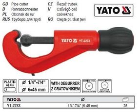 Труборез YATO Польша для труб Ø=6-45 мм YT-2233