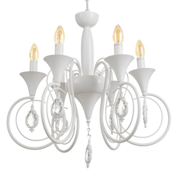 Люстра подвесная свеча E14 40W WH (BKL-719S/6) | Зображення 4