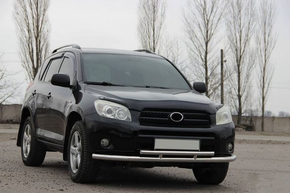 Передняя защита ST014 (нерж) 60/42 мм для Toyota Rav 4 2006-2013 гг | Зображення 1