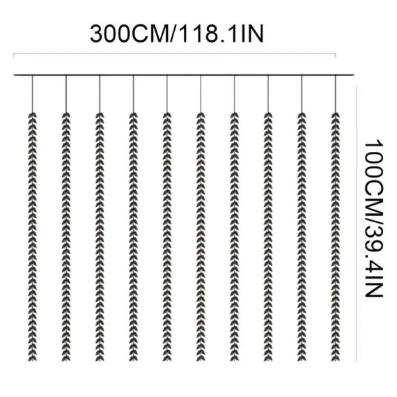 Гірлянда 200 Led зелена верба теплий білий SF-56 | Зображення 7