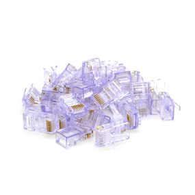 Коннектор Ritar RJ-45 8P8C UTP Cat-5 (100 шт/уп.) Transparent purple