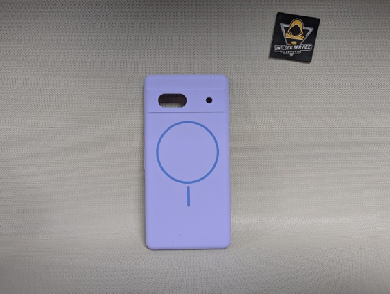 Чохол Google Pixel 7A MagSafe м'який Софт Тач Протиударный Бузковий