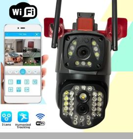 Вулична поворотна IP-камера з мигалкою 200Вт 4K A28B V380 (46282-_1112)