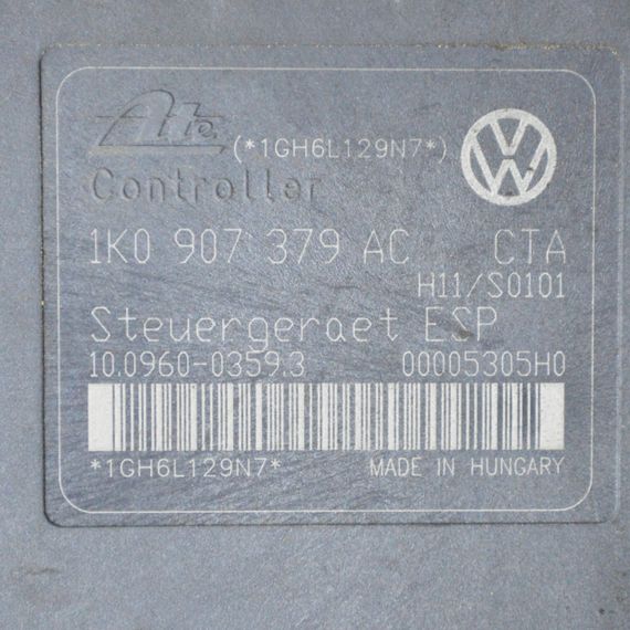 Блок ABS Skoda Octavia (1Z3, 1Z5) блок управління АБС Шкода Октавія 1K0614517AE, 1K0907379AC | Зображення 5