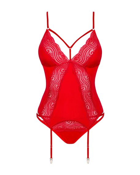 Корсет Obsessive Diyosa corset Червоний XS/S | Зображення 4