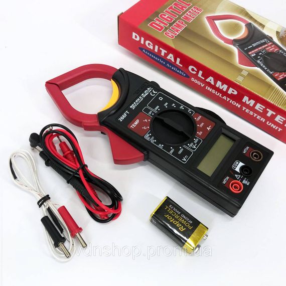 Цифровий мультиметр з функцією утримання даних DT 266 FT, Мультиметр тестер напруги KB-63 | Зображення 7