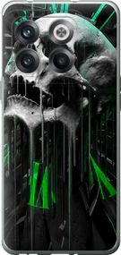 Чехол на OnePlus 10T Череп-часы "4100u-2647-17620"