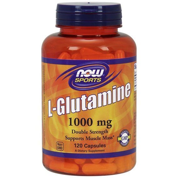 Глютамін NOW Foods L-Glutamine 1000 mg 120 Caps