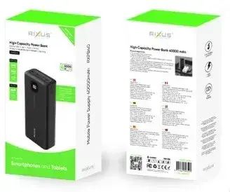 Повербанк Power Bank 40000 mAh 22.5W Rixus RXPB40 | Зображення 1