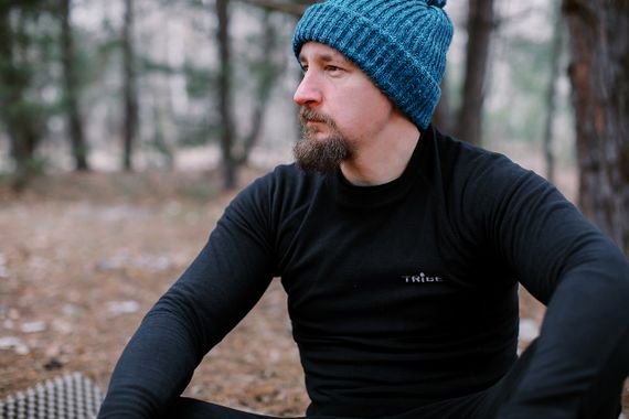 Термобілизна чоловіча Tribe Microfleece чорний L, тепла флісова термобілизна трайб для риболовлі полювання туризму кемпінгу ЗСУ | Зображення 1