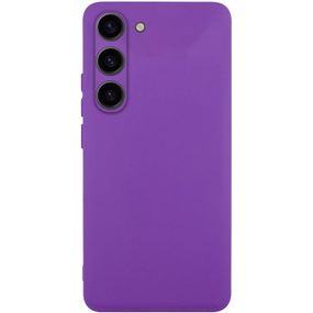 Чехол TPU GETMAN Liquid Silk Full Camera для Samsung Galaxy S23 Фиолетовый / Purple