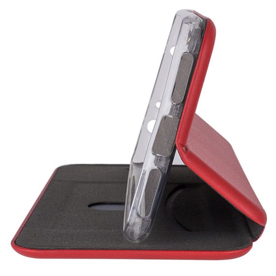 Шкіряний чохол-книжка Classy для Xiaomi Redmi Note 8 / Note 8 2021 Червоний | Зображення 1