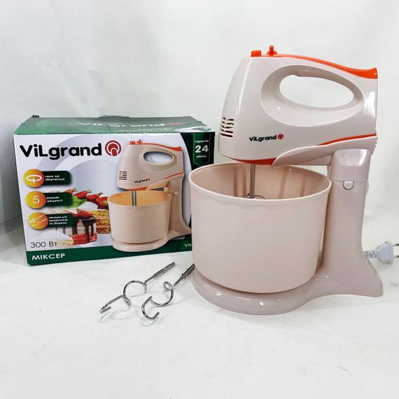 Міксер нержавіюча сталь ViLgrand, Хороший міксер для тіста для приготування тіста і кремів EG-51 | Зображення 7