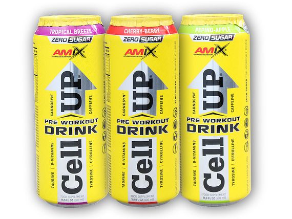Передтренувальний напій Amix Nutrition CellUP Pre Workout 500ml (Pepito Apple) | Зображення 2
