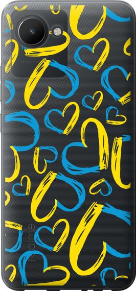 Чехол на Realme C30 Сердца UA "5292u-2700-17620"