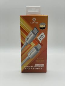 Кабель LENYES LC701 Type-C+iPhone 1м 2.4A
