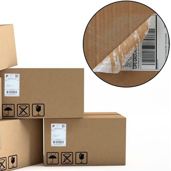 Термоетикетка для Нової пошти (101х101мм), 500 шт в рулоні ЕСО / Етикетки самоклеючі для термопринтера | Зображення 7