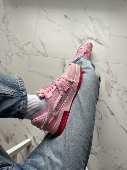 Кросівки Lou1is Vu1it1ton Trainer Triple Pink | Зображення 5