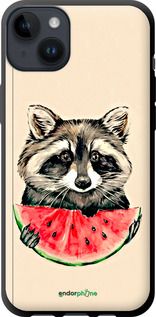 Чохол на iPhone 14 Plus Єнотик з кавуном "4605b-2645-2448"