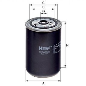 Фильтр топливный Renault Truck 00-, Hengst, H18WDK02,