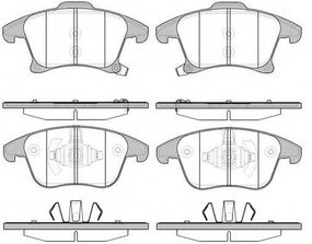 Колодка гальм. диск. FORD MONDEO V (0914-) передн. (вир-во REMSA) REMSA 124922 на FORD MONDEO V Наклонная задняя часть