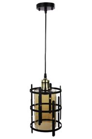 Люстра підвісна LOFT на 1 лампочку 25057 Чорний 40-90х17х17 см.