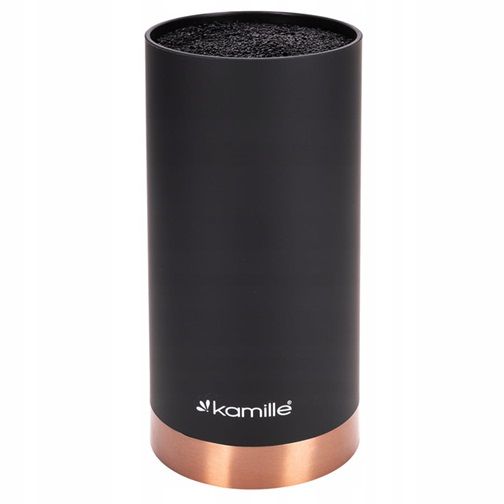 Підставка для ножів Kamille KM-7626 11х11х22 см чорна