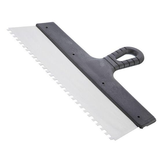 Шпатель з нержавійної сталі 350 мм, зубці 6*6 мм INTERTOOL KT-2356 | Зображення 1