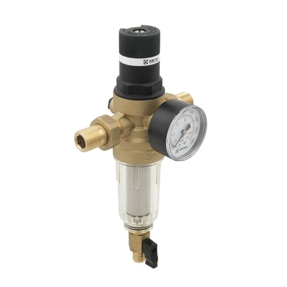 Самопромивний фільтр з редуктором 1/2" Raftec RCFR01-C | Зображення 3