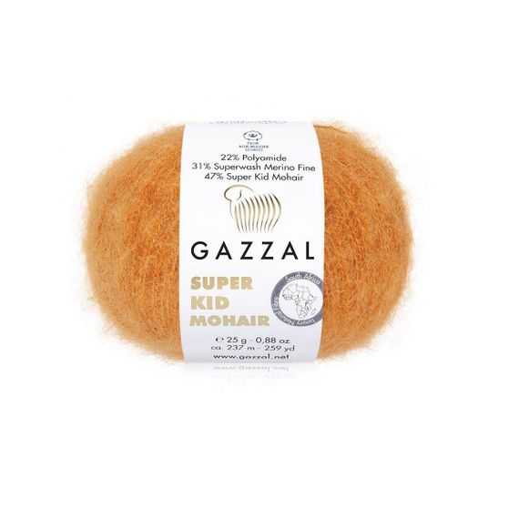 Super Kid Mohair № 64419 Gazzal Турецька пряжа для в'язання нитки кід мохер 64419