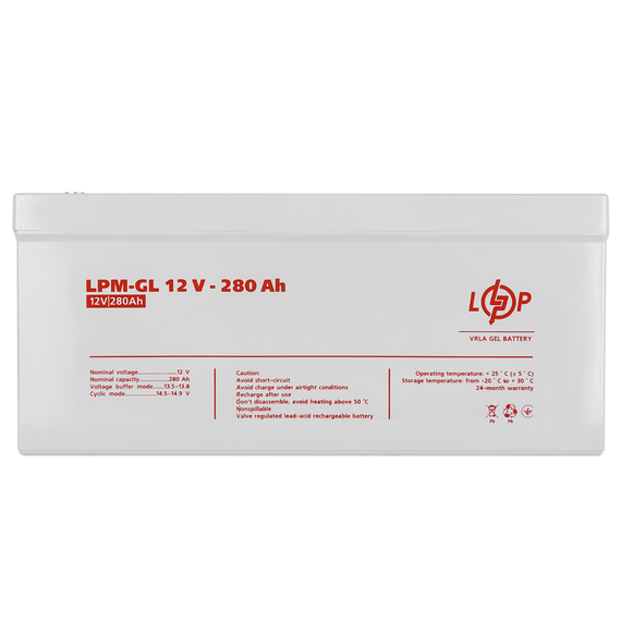 Акумулятор гелевий 12V, 65 Ah, довге автономне живлення, LPM, LPM-GL (345612149_21785) | Зображення 4