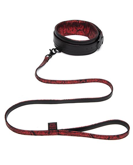 Поводок Fifty Shades of Grey Sweet Anticipation Reversible Faux Leather Collar and Lead Sex Aura | Зображення 2