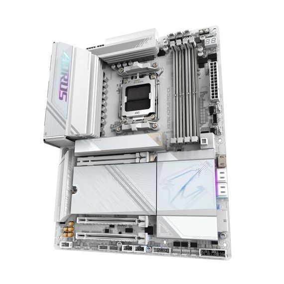 Материнская плата GIGABYTE X870E AORUS PRO ICE sAM5 X870 4xDDR5 M.2 HDMI Wi-Fi BT ATX X870E_AORUS_PRO_ICE | Зображення 2