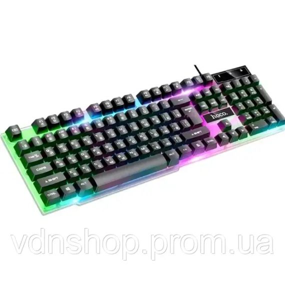 Ігрова клавіатура та мишка Hoco GM11 з підсвічуванням RGB | Зображення 2