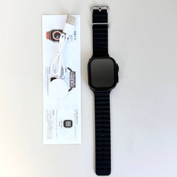 Розумний годинник Smart Ultra T24 + 7 ремінців (Чорний) | Зображення 5