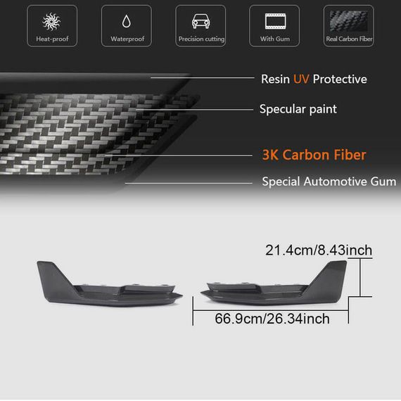 Накладки на задній бампер Flap V2 (для G82/G83) для BMW 4 серія G22/23/26 2020- рр | Зображення 5