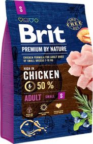 Корм Brit Premium Dog Adult S сухий з куркою для дорослих собак малих порід 3 кг