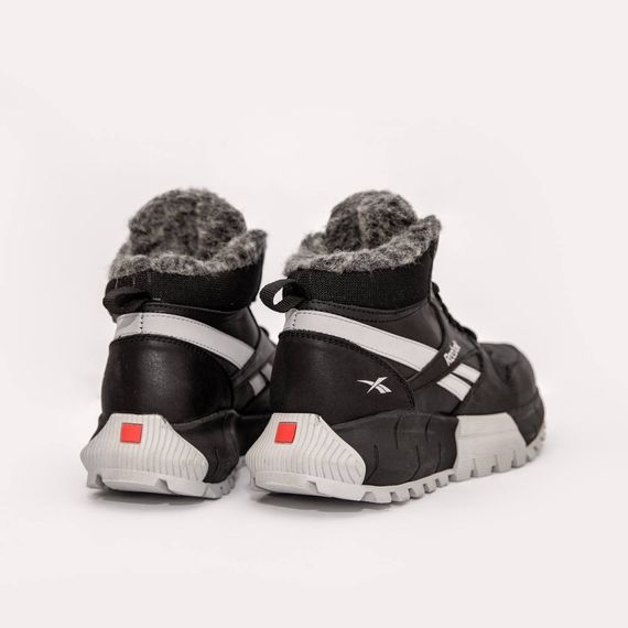 шкіряні зимові ботинки Reebok колір чорний, білий | Зображення 3