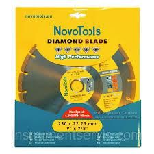 Диск алмазний d230мм*7*22,23мм Сегмент Standard NovoTools NovoAbrasive