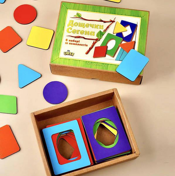 Вкладиші Дошки Сегена "фігури, кольори" (ПСД212) PSD212 | Зображення 3