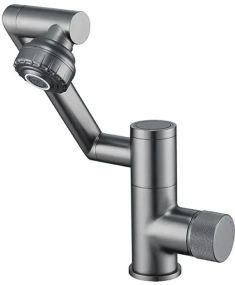 Змішувач для кухні під фільтр із гнучким зливом faucet AND938 Чорний