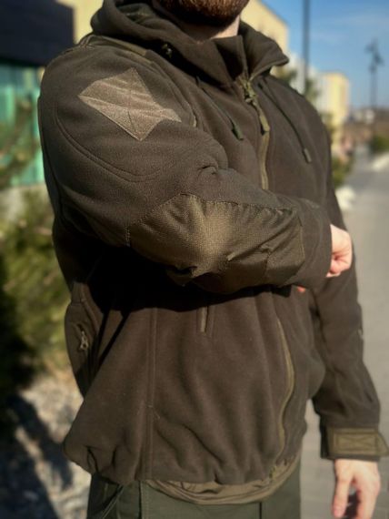 Тактична Куртка Олива мікрофліс з Капюшоном Military Olive | Зображення 6